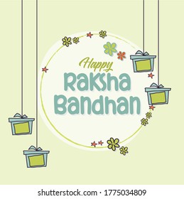 Decorative greeting cards on Rakhi or Raksha bandhan festival