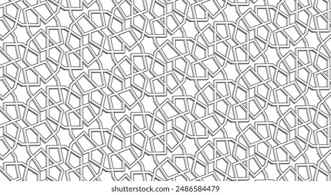 decorative grid abstract ornament 3d illustration