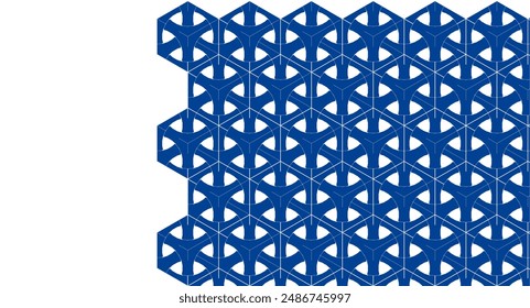  decorative grid abstract ornament 3d illustration