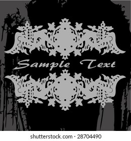 Decorative Grunge  Banner. vector illustration.