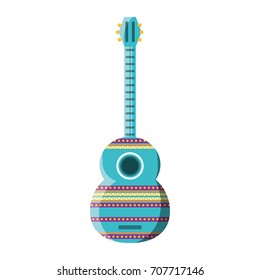 decorative guitar vector illustration