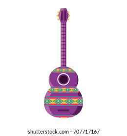 decorative guitar vector illustration