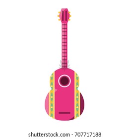 decorative guitar vector illustration