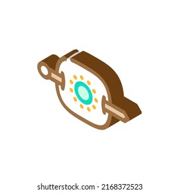 decorative hair pin isometric icon vector. decorative hair pin sign. isolated symbol illustration