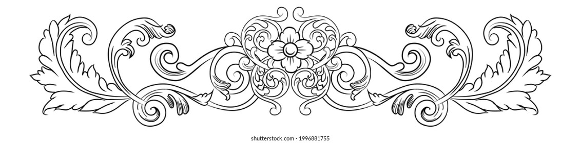 Decorative hand drawn classic vintage ornament Text Separator.  retro hand drawn dividers victorian old frames. Text lines vintage border scribble dividing line elements doodle vector illustration