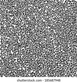 Decorative hand drawn doodle blobs abstract vector background