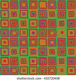 Decorative hand drawn doodle pattern