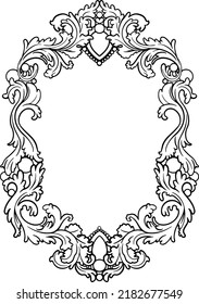 A decorative hand drawn frame.