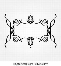 Decorative Hand Drawn Frame for text