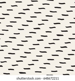 Decorative hand drawn lines seamless pattern. Endless ornament with black ink strokes doodles. Freehand painted stylish background.