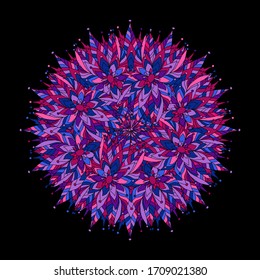 Decorative hand drawn mandala, design element. Can be used for cards, invitations, banners, posters, print design. Mandala background