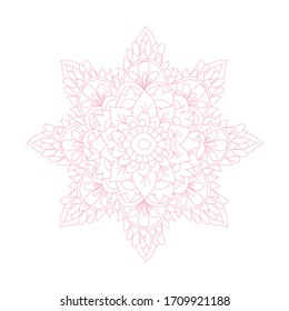 Decorative hand drawn mandala, design element. Can be used for cards, invitations, banners, posters, print design. Mandala background