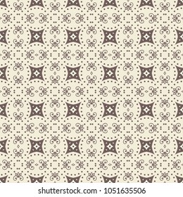 Decorative hand drawn seamless pattern. Colorful abstract art, stylized floral doodle background. Tribal ethnic ornate decoration. Arabic, indian, turkish ornament. Vector geometric repeating texture