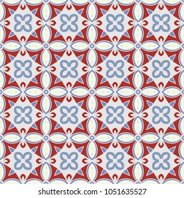 Decorative hand drawn seamless pattern. Colorful abstract art, stylized floral doodle background. Tribal ethnic ornate decoration. Arabic, indian, turkish ornament. Vector geometric repeating texture