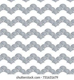 decorative hand drawn seamless vector pattern
