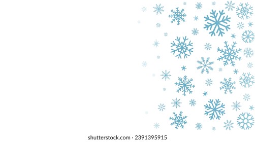 dekorative, handgezeichnet gezeichnete Winterhintergrund mit Schneeflocken, Schnee, Sternen, Designelementen auf Weiß