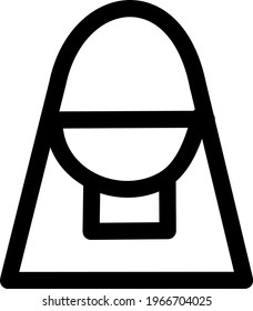 Dekorative Handtasche, Symbol, Vektorgrafik auf weißem Hintergrund