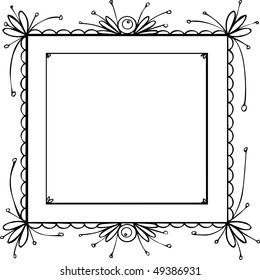 Decorative hand-drawing frame