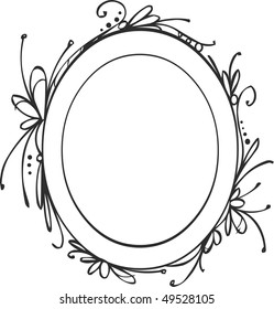 Decorative hand-drawing frame
