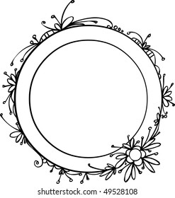 Decorative hand-drawing frame