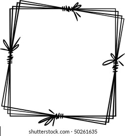 Decorative hand-drawing frame