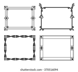 Decorative hand-drawn frames 