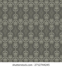Dekoratives handgezeichnetes geometrisches Wirbelmuster-Design mit Ornament-Element-Illustration