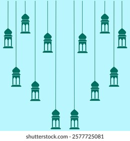Decorative hanging lantern element graphic vector illustration, Perfect for celebration themes like ramadan kareem, eid mubarak and traditional designs.