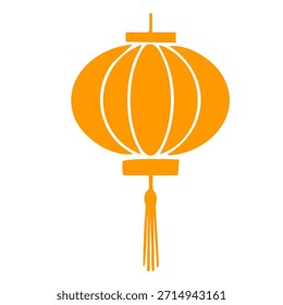 Arte vectorial decorativo del elemento de la celebración del festival del icono de la lámpara colgante
