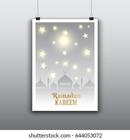 Cartel decorativo colgante para el Ramadán