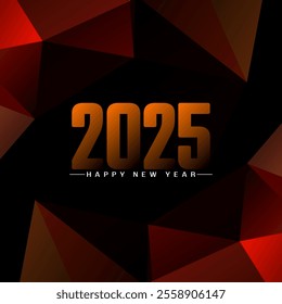 Decorative Happy new year 2025 stylish background vector
