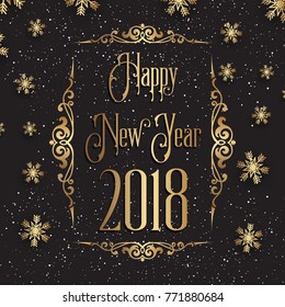 Decorative Happy New Year background