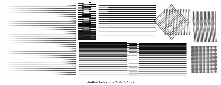 Decorative hatching of various shapes