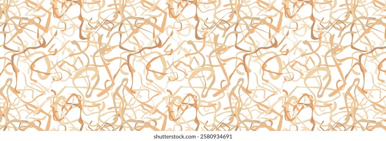 Decorative hay as seamless background for easter theme decoration. Dry grass for nest in chaotic order. Happy Easter holiday. Vector background for decoration, gifts and illustrations.