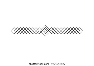 Dekorative Kopfzeile. Dekorative Titelzeile. Doodle-Linie, Vektorgrafik. Kopfzeile