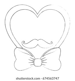 Decorative heart with bow