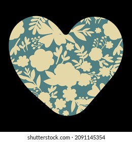 Tarjeta cardíaca decorativa. ILUSRACIÓN DEL VECTOR.