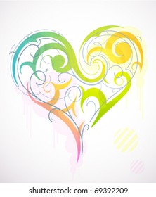 Decorative heart design