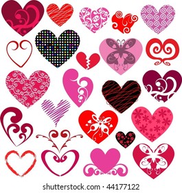 Diseños de corazón decorativos
