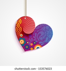 decorative heart, eps10 vector