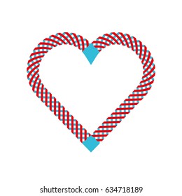 Decorative heart frame editable vector