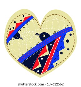 decorative heart with ornament