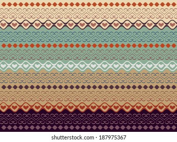 African Seamless Adinkra Symbols Antique Pattern Stock Vector (Royalty ...