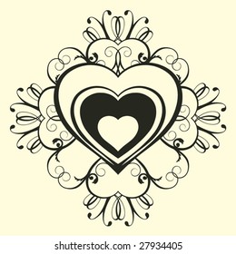 decorative heart pattern