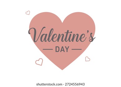 Fundo decorativo da forma do coração para o texto do dia de São Valentim e design romântico do banner da saudação de feriado