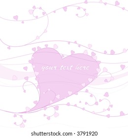 decorative heart with text