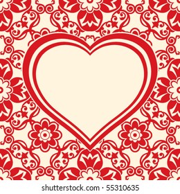 decorative heart, vector design elements