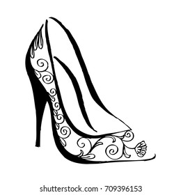 Decorative high heel shoes.