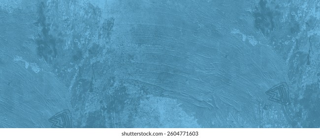 A Decorative and High-Quality Blue Abstract Canvas with Subtle and Artistic Brushstroke Details

