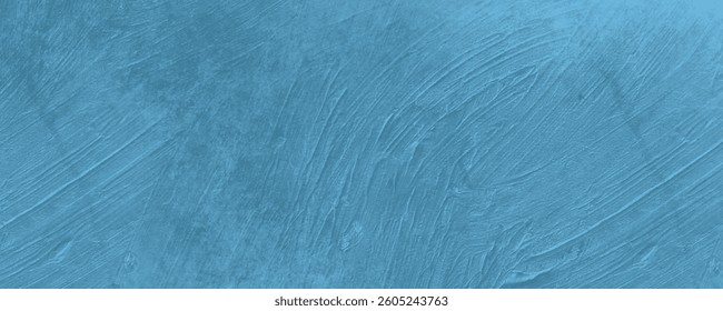 A Decorative and High-Quality Blue Painted Canvas with Artistic and Subtle Brushstroke Details

